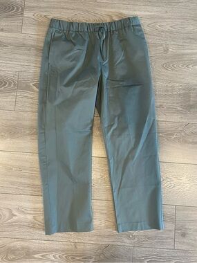 Zara Men's Casual Drawstring Pants in Slate Green